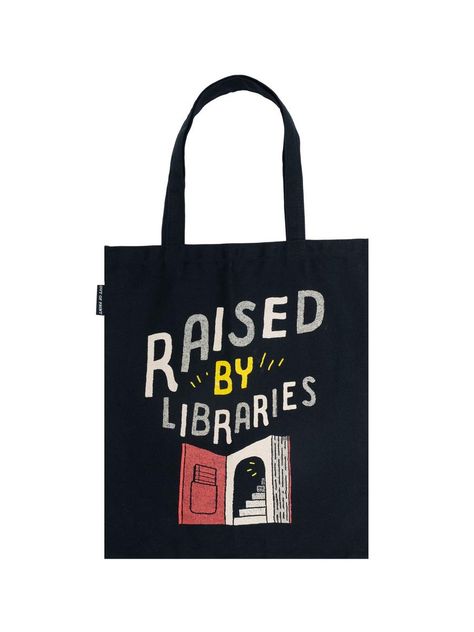 Raised by Libraries Tote Bag Bags For Books, Library Friends, Book Truck, National Library Week, Book Mobile, Library Tote Bag, Conference Branding, Best Library, Library Week