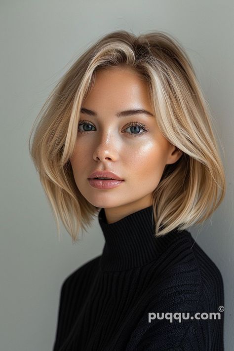 Blonde Balayage Hair Color Ideas: Inspiration & Trends - Puqqu Lob Blonde Balayage, Short Ash Blonde Hair, Blonde Hair Transformations, Extension Hair, Women's Hairstyles, Short Hair Balayage, Short Hair Color, Hair Shades, Hair Colours