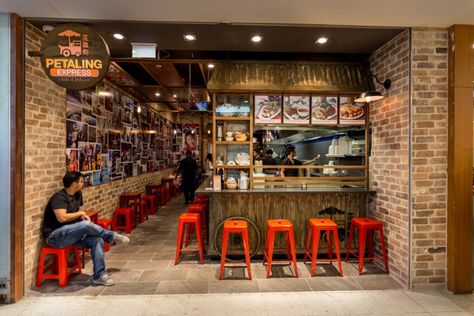 Petaling Street, Street Food Design, Food Stall Design, Small Restaurant Design, Doner Kebab, Small Restaurant, Stall Designs, Restaurant Concept, Coffee Shop Design