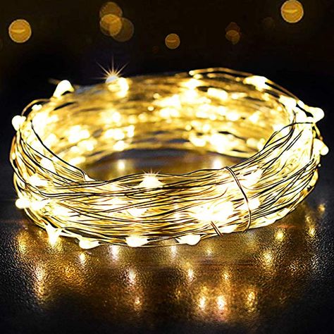 [2 Pack] Fairy String Lights, 120LED 12M/40Ft 8 Modes USB Plug in Powered Lights Waterproof Outdoor/Indoor Copper String Lights with Remote Timer for Bedroom, Party, Wedding, Christmas (Warm White): Amazon.co.uk: Lighting Colored String Lights, Copper Wire Fairy Lights, Copper String Lights, Led Fairy String Lights, Firefly Lights, Battery String Lights, Light Chain, Vinyl Wall Art Decals, Garden Christmas