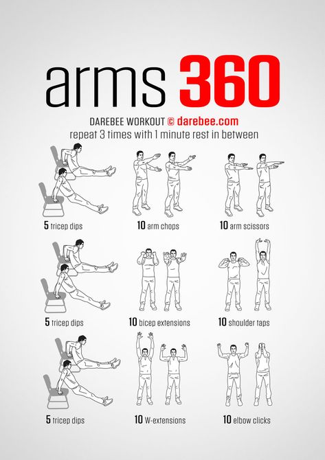 Arms 360 Workout Upper body proportional strength from Darebee Darbee Workout Arms, Arm Muscles Exercise, Arm Muscle Exercises, Calisthenics Upper Body Workout, Darebee Arms, Calisthenics Arm Workout, Arms Calisthenics, How To Get Muscles In Arms, Arm Workout Routines