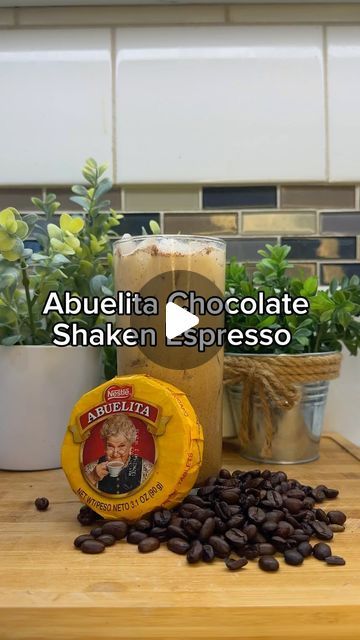 Victoria Brown | At Home Coffee & Recipes on Instagram: "How to make an Abuelita Shaken Espresso at home 🤤 this is a perfect sweet iced latte coffee recipe you can make at home with just a few simple ingredients, this one was super delicious! Hopefully this gives you some ideas and shows how creative you can get by making your own coffee at home 😍😋 it’s so much fun! Save this recipe for later! ⬇️❤️  🍫 1/4 Abuelita Chocolate  🍫 3 TBS Milk  🍫 Microwave for 1 min in 30 sec interval and mix in between!  🍫 Add 2 Pumps of Vanilla Syrup to chocolate sauce 🍫 Shake Chocolate Sauce / Ice and 2 Shots of Espresso  🍫 Add 6-8 oz of Evaporated Milk  Mix & Enjoy!🌟   Follow @thebrownsbistro to learn to make the BEST coffee at home and to fall in love with it, let’s be coffee besties🫶🏼   #coffee Iced Espresso Recipes At Home, Instant Espresso Drinks, Abuelita Coffee Recipe, Homemade Iced Espresso Drinks, Instant Espresso Iced Coffee, Best Coffee At Home, Shaken Espresso At Home, Abuelita Chocolate, Java Tea