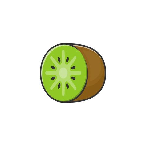 Cartoon icon of kiwi Kiwi Drawing Simple, Kiwi Cartoon, Easy Drawings For Kids, The Cartoon, Cartoon Icons, Kiwi, Easy Drawings, Vector Art, Profile Picture