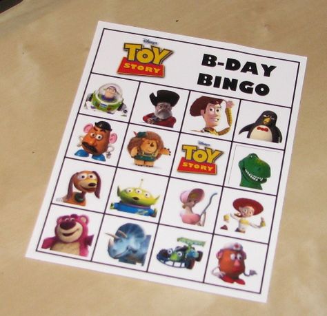 Homemade Toy Story Bingo Game Toy Story Crafts, Story Birthday, Jack Jack, Children's Activities, Toy Story Birthday Party, Homemade Toys, Eye Spy, Cheap Crafts