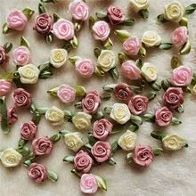 100Pcs Mini Rose Flowers Heads Patch Make Satin Appliques Handmade DIY Sewing Crafts For Wedding Decoration Accessories - AliExpress Cheap Diy Crafts, Satin Ribbon Roses, Ribbon Rosettes, Paper Flower Decor, Handmade Rose, Satin Ribbon Bow, Mini Roses, Craft Sewing, Fabric Roses