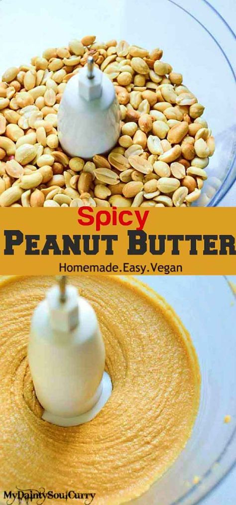 Salty N spicy peanut butter, homemade and vegan #healthy #vegan Peanut Butter Homemade, Peanut Butter At Home, Spicy Peanut Butter, Keto Condiments, Peanut Butter Recipe, Butter Homemade, Butter At Home, Chunky Peanut Butter, Healthy Appetizer Recipes