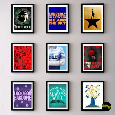 https://thegreatwhitenerway.etsy.com Choir Classroom Decor, Broadway Themed Room, Theatre Classroom, Show Choir, The Music Man, Classroom Art, Guys And Dolls, West Side Story, Musical Theater