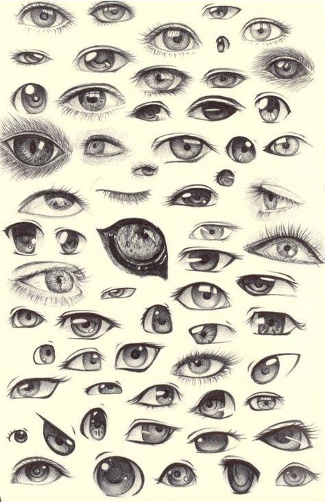 Eye Sketch, Types Of Eyes, Different Types, Sketch, Black And White, White, Black