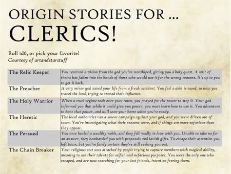 Cleric Backstory, Dnd Cleric, Story Help, Dnd Stories, D D Character Ideas, Dungeon Master's Guide, Dnd Ideas, Dnd Stuff, D&d Dungeons And Dragons