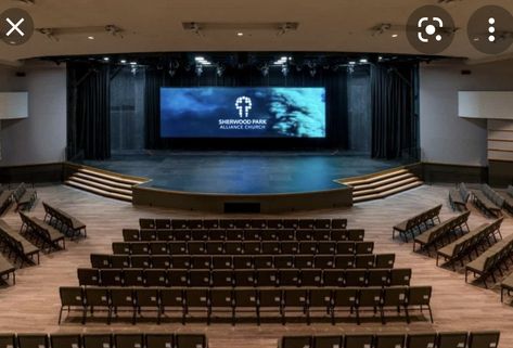 Stage Room Ideas, Auditorium Stage Design, Auditorium Design Interiors, Church Auditorium Design, Church Renovation Ideas, Modern Church Stage Design, Church Sanctuary Design, Modern Church Design, Modern Church Interior