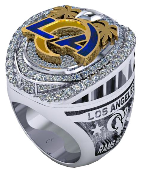 La Rams Football, Eric Dickerson, Super Bowl Rings, Rams Football, Trophy Design, La Rams, Men Rings, Championship Rings, Knight Rider