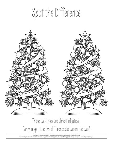 Diferencies Christmas Spot The Difference, December Coloring Pages, Spot The Difference Printable, Holiday Coloring Pages, Christmas Colouring Pages, Santa Coloring Pages, Christmas Tags Printable, December Holidays, Spot The Difference