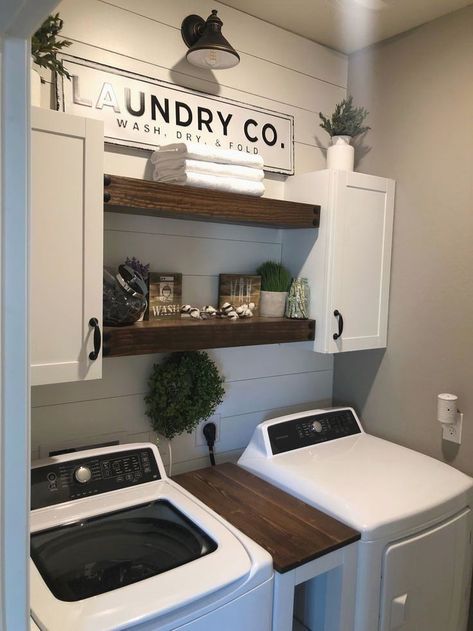 Laundry Room Design Ideas, Laundry Room Update, Small Laundry Room Makeover, Lights Bathroom, Laundry Room Wallpaper, Dream Laundry Room, Laundry Room Closet, Laundry Room Layouts, Laundry Room Renovation