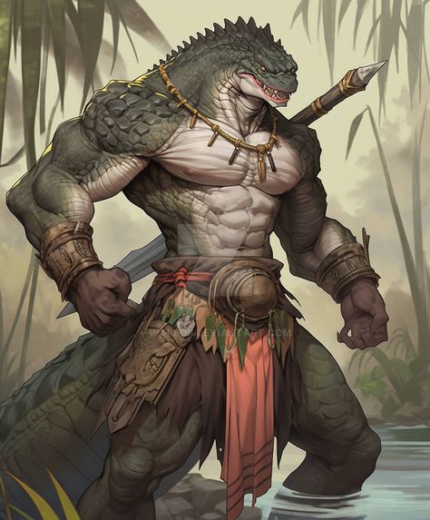 Tortle Barbarian, Lizardfolk Barbarian, Minotaur Barbarian, Beast Barbarian, Lizardfolk Dnd, Dnd Lizardfolk, Lizard Warrior, Lizard Folk, Barbarian Dnd