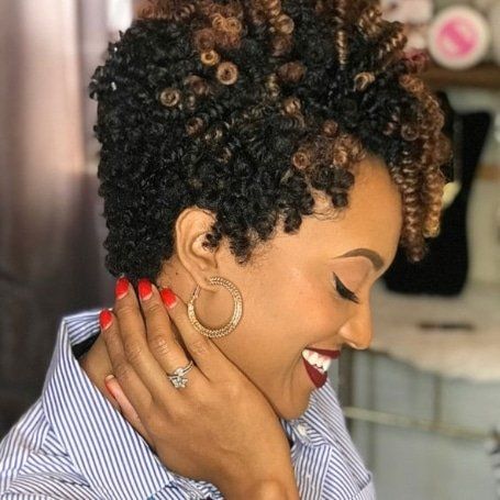 40 Best Crochet Braids Hairstyles to Try in 2022 - The Trend Spotter Short Crochet Hairstyles, Short Crochet Braids, Crochet Curls, Short Crochet, Crochet Hairstyles, Black Curls, Twisted Hair, Curly Crochet Hair Styles, Bob Braids