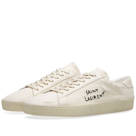 Saint Laurent Shoes Sneakers, Ysl Sneakers, Sneaker Logo, Saint Laurent Court Classic, Saint Laurent Sneakers, Saint Laurent Logo, Off White Sneakers, Sneakers Luxury, Original Supermodels