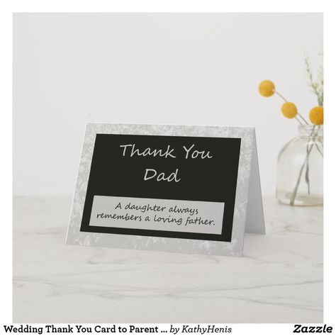 Wedding Thank You Card to Parent Dad Bosses Day Cards, National Bosses Day, Best Boss Ever, Happy Anniversary Quotes, Gifts For Your Boss, Bosses Day Gifts, Bosses Day, Thank You Card Size, Work Anniversary