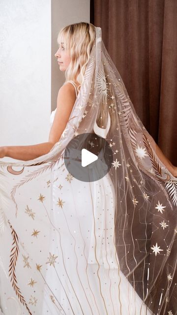 Daisy Veil, Veil Options, Rose Veil, Unique Wedding Veils, Unique Veil, Rue De Seine Wedding Dress, A Walk To Remember, Rue De Seine Bridal, Embroidered Stars