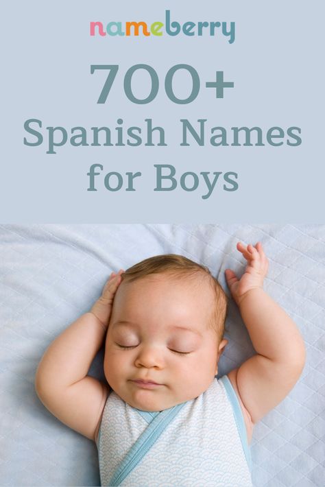 View our full list of Spanish baby names for boys Baby Boy Names In Spanish, Boy Names Hispanic Unique, Spanish Middle Names, Hispanic Boy Names Unique, Cute Boy Names Spanish, Boy Names Spanish And English, Baby Boy Names Mexican, Spanish Male Names, Bilingual Baby Names