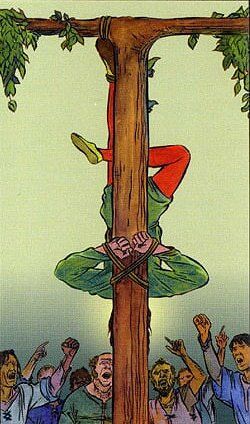 The Hanged Man -The Tarot of the New Vision Hanged Man Tarot, Tarot Decks Art, All Tarot Cards, Tarot Prediction, Hanged Man, Rider Waite Deck, Tarot Significado, The Hanged Man, Tarot Major Arcana