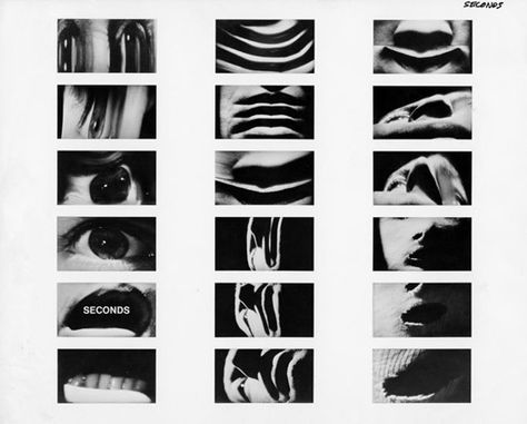 Saul Bass in collaboration with Elaine Bass, frames from title sequence for Seconds (1966, directed by John Frankenheimer). Courtesy Academy of Motion Picture Arts and Sciences. North By Northwest, Janet Leigh, Best Cinematography, Film Studies, Title Sequence, West Side Story, 50 Shades Of Grey, Alfred Hitchcock, The Shower