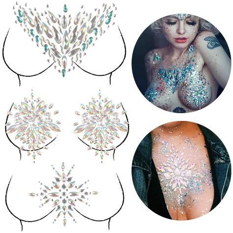 Jewels Tattoo, Halloween Wedding Dresses, Body Gems, Face Crystals, Jewel Tattoo, Eyebrow Jewelry, Crystal Tattoo, Rhinestone Sticker, Face Gems