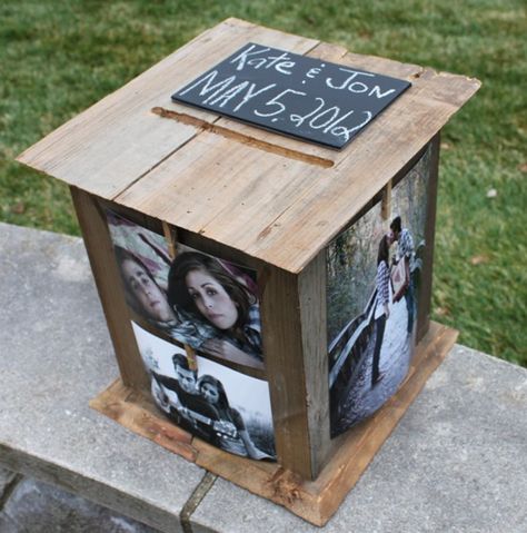 Rustic Wedding Card Box Card Box Ideas, Graduation Box, Graduation Card Boxes, Rustic Card Box Wedding, Graduation Open Houses, Rustic Wedding Cards, Wedding Card Box, Graduation Card, Wedding Chicks