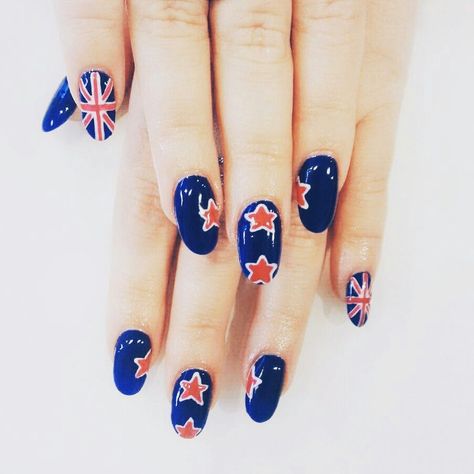 Just to celebrate New Zealand Government keeping the current flag #4seasonnails Flag Nail Designs, Nail Art New, Flag Nails, New Zealand Flag, Sns Nails, Nail Services, Toe Nail Designs, Love Nails, How To Do Nails