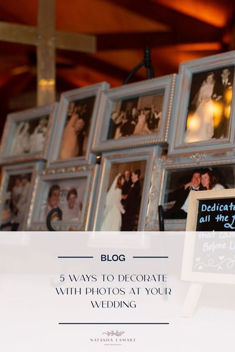 5 Ways to Display Pictures at Your Wedding. Wedding Decorations. Ways To Display Pictures, Wedding Photo Display Ideas, Photo Display Ideas, Displaying Family Pictures, Old Wedding Photos, Wedding Picture Ideas, Wedding Photo Display, Parents Wedding, Display Pictures