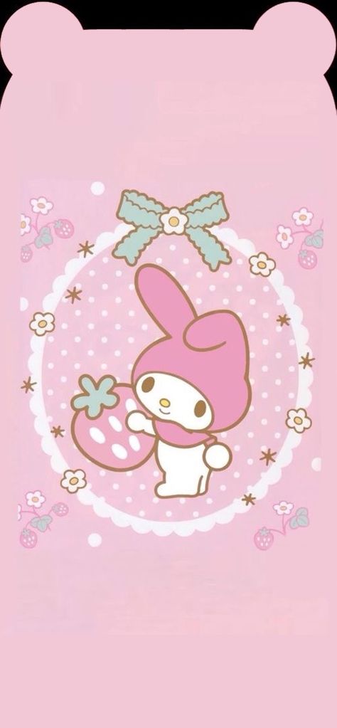 Mymelody Wallpapers, My Melody Lockscreen, Bear Shaped Wallpaper Iphone, Kawaii Wallpaper Aesthetic, Ear Wallpaper, Relatable Photos, Hello Kitty Phone Wallpaper, Melody Wallpaper, Cute Mobile Wallpapers