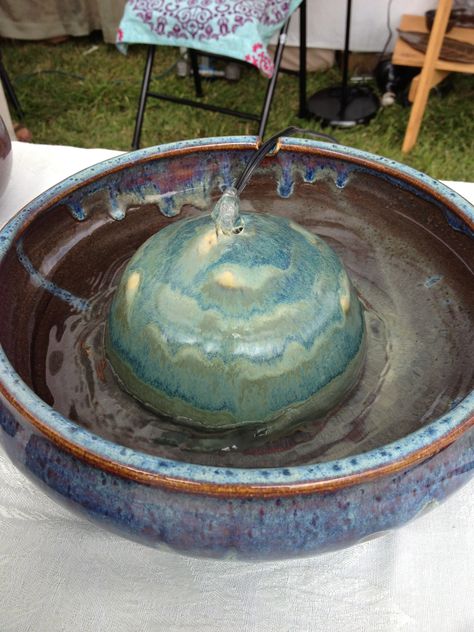 indoor ceramic tabletop fountain Pottery Fountain Ideas, Clay Fountain Ideas, Ceramic Fountain, Clay Water Fountains, Ceramic Water Fountain, Ceramic Fountain Handmade, Ceramic Water Fountain Tabletop, Zen Table, Indoor Pond