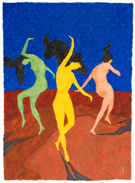 Carmine Bellucci - artist and illustrator - Frenzy dance Yoga Drawing, Twin Flame Art, Dancing Art, Dancing Figures, Dance Women, Flame Art, Dancing Aesthetic, Queer Art, Woman Illustration