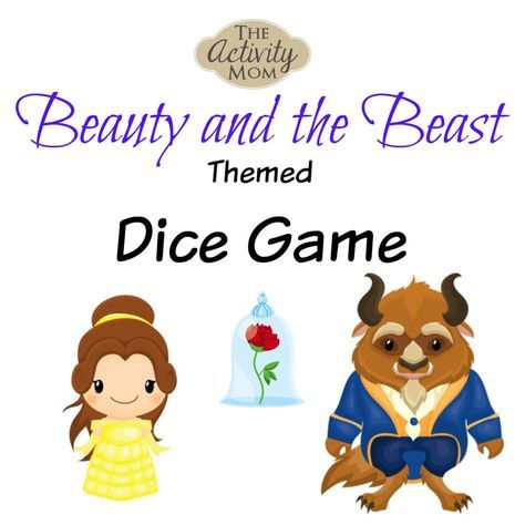 Free, Printable Beauty and the Beast Dice Game Fancy Nancy Activities, Combinations Of 10, Preschool Scavenger Hunt, Printable Games For Kids, The Beauty And The Beast, Mom Beauty, Beauty And The Beast Party, Math Activities For Kids, Free Printable Activities