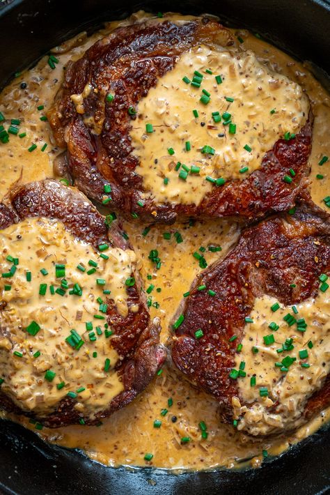 Gaelic Irish Steaks with Whiskey Cream and Colcannon | 12 Tomatoes Steak And Whiskey, Potato Sauce, Whiskey Cream, Irish Beef, Steak Potatoes, Irish Potatoes, Irish Gaelic, Seared Steak, Marinated Steak