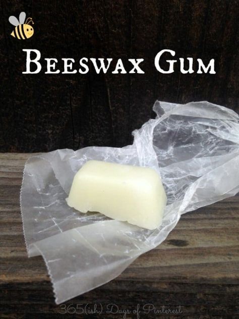 Beeswax Gum Diy Chewing Gum, Homemade Chewing Gum, Gum Recipe, Xylitol Gum, Spearmint Gum, Wood Spoon Carving, Homemade Bubbles, Homestead Life, State Of Maine