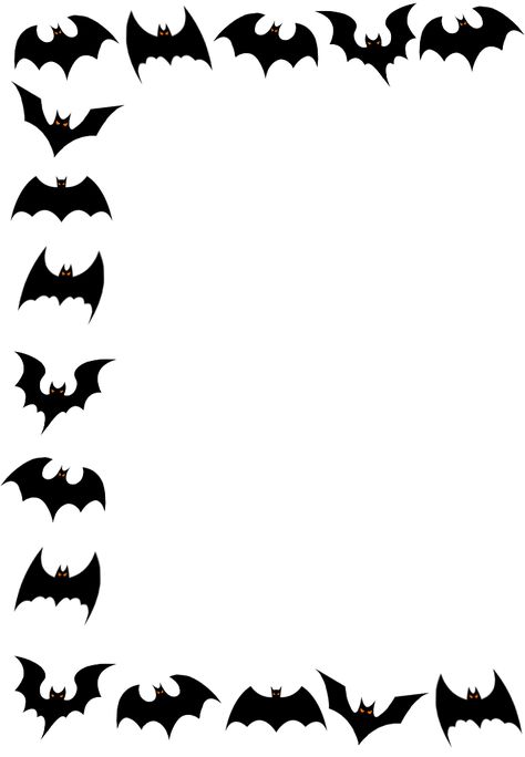 Halloween Borders, Halloween Printables, Bat, Halloween, Frame, Quick Saves