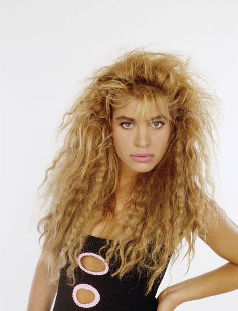 image 80s Hair And Makeup, Hairstyles And Makeup, 80's Hairstyle, Taylor Dayne, Side Ponytails, Side Bun Hairstyles, Braided Updo Wedding, Geri Halliwell, Teased Hair