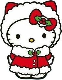 Xmas Drawing, Decor Christmas Home, Hello Kitty Photos, Images Hello Kitty, Hello Kitty Crafts, Kitty Christmas, Christmas Doodles, Home Decor Idea, Kitty Drawing