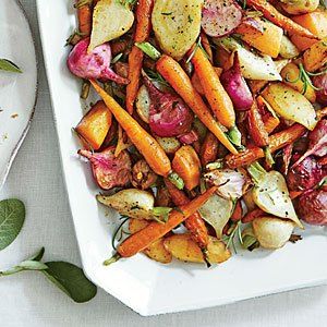 roasted-root-vegetables-sl-x Cooked Vegetable Recipes, Vegetable Korma Recipe, Thanksgiving Recipes Side Dishes Veggies, Thanksgiving Vegetables Side Dishes, Vegetable Dishes Recipes, Thanksgiving Vegetable Sides, Fresh Vegetable Recipes, Root Vegetables Recipes, Thanksgiving Vegetables