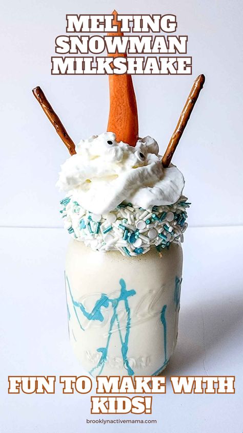 Christmas Milkshakes For Kids, Christmas Milkshakes, Sundae Ideas, Milkshake Party, Winter Wonderland Themed Party, Dinner Movie Night, Crazy Shakes, Winter Wonderland Party Theme, Floats Drinks