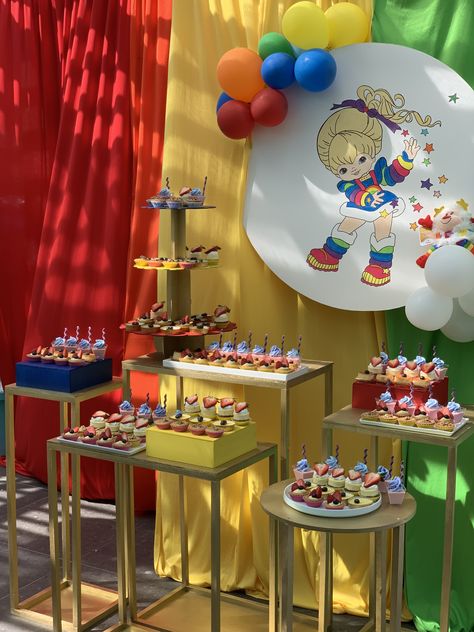 Rainbow Brite Birthday Party, Rainbow Brite Party, Rainbow Brite Birthday, Bday Party Theme, Rainbow Birthday Party, Rainbow Brite, Baby 1st Birthday, Girl Party, Rainbow Birthday