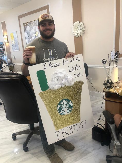 Starbucks Promposal Ideas, Starbucks Homecoming Proposal, Starbucks Hoco Proposal, Starbucks Promposal, Dance Proposals, Prom Proposals, Cute Homecoming Proposals, Dance Proposal, Hoco Proposals