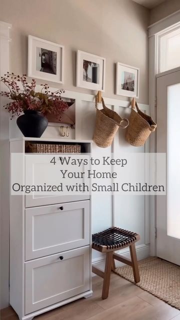 Small Front Entry Shoe Storage, Place To Put Shoes By Door, Shoe Spot By Front Door, Shoe Organization Living Room, Place To Put Keys Ideas, Storage For Shoes At Front Door, Small Entry Organization Ideas, Front Door Shoe Storage Entryway Storage Cabinets, Entryway With Shoe Cabinet