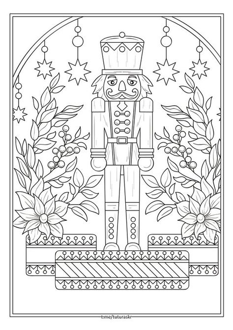 Nutcracker Coloring Pages, Christmas Colouring Pages, Christmas Coloring Sheets, Adult Coloring Designs, Medical Insurance, Christmas Coloring, Christmas Drawing, Coloring Book Art, Cute Coloring Pages