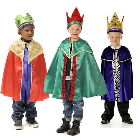 Children’s Kids Boys King Three Wise Men Cloak Fancy Dress Costume Nativity King Costume For Kids Boys, Nativity Costumes For Kids King, Diy King Costume Men, Nativity Kids Costumes, Wise Man Costume Diy Kids, Wise Men Costume Diy, Nativity Costumes Diy, 3 Wise Men Costume, Three Wise Men Costume