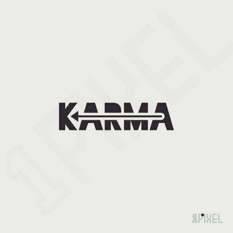 #karma #logo #artwork #design #graphic #idea Karma Tattoo Design Words, Karma Art Artworks, Karma Logo Design, Karma Typography, Karma Tattoo For Men, Karma Tattoo Ideas Women, Karma Wallpapers, Karma Tattoo Symbol, Karma Tattoo Ideas