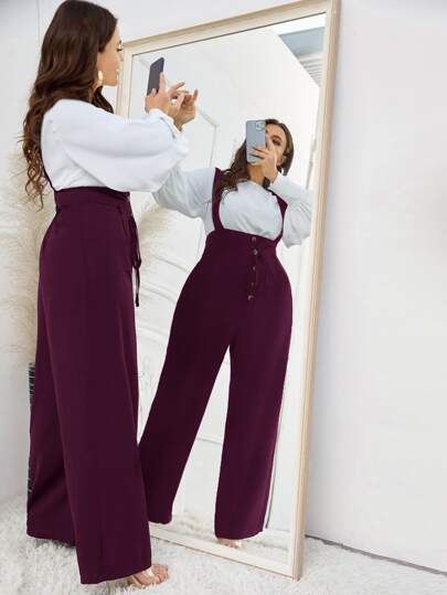 Graduation Outfit Ideas Plus Size, Pinafore Jumpsuit, Plus Size Business Attire, Long Overalls, Casual Outfits Plus Size, Wide Leg Pants Outfit, Look Plus Size, Professional Outfits Women, Business Outfits Women