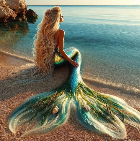 Mermaid Images, Mermaid Artwork, Fantasy Mermaids, Mermaid Pictures, Mermaid Aesthetic, Cartoon World, Mermaid Life, Mermaids And Mermen, Beautiful Mermaids