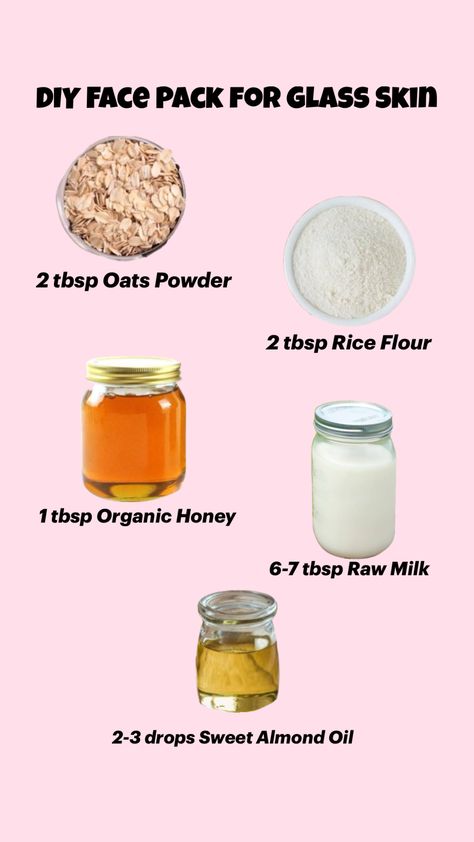 Glowing Skin DIY face pack #skincare #skincareroutine #diy #beauty #shufflefyp #shuffleinspo Diy Face Pack, Face Pack For Glowing Skin, Pack For Glowing Skin, Glowing Skin Diy, Powder Face, Almond Powder, Face Pack, Organic Honey, For Glowing Skin