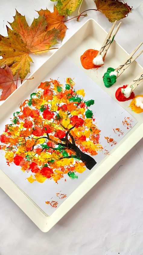 Fall Tree Craft, Prek Activities, Thanksgiving Turkey Craft, Easy Thanksgiving Crafts, Tree Printable, Toddler Ideas, Fall Art Projects, Turkey Crafts, Fun Classroom Activities